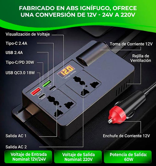 ESTACION DE ENERGIA PARA AUTO.