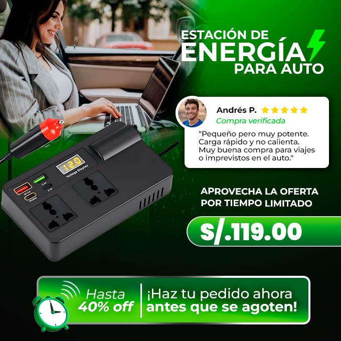 ESTACION DE ENERGIA PARA AUTO.